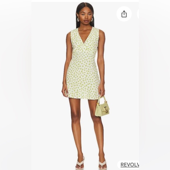 Faithful the Brand Penne Leilani navy and white floral print mini dress sz 8 - Picture 6 of 9